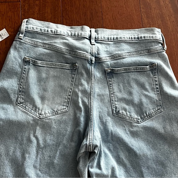 Gap High Rise Stride Jeans Wide Leg Light Wash Women’s Size 16 33R NEW - Picture 4 of 13